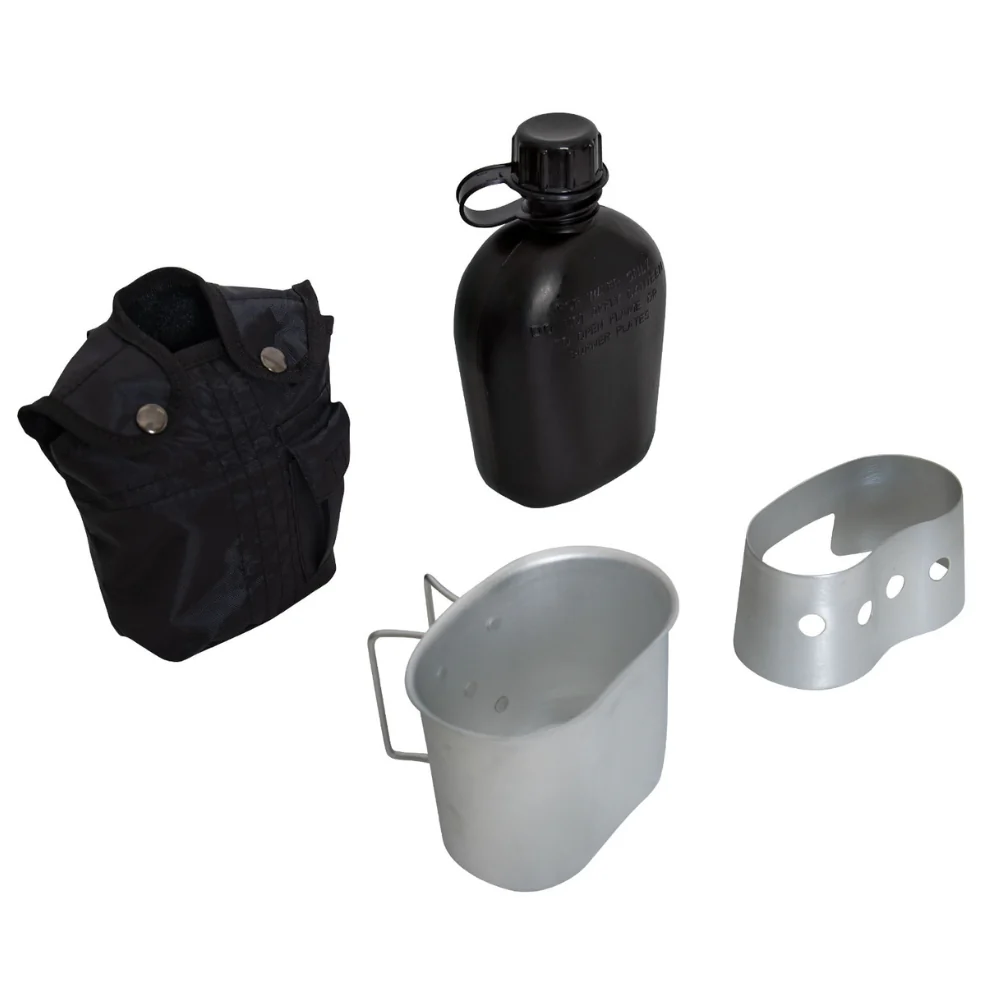 Rothco 4 Piece Canteen Kit With Cover, Aluminum Cup & Stove / Stand - Image 2