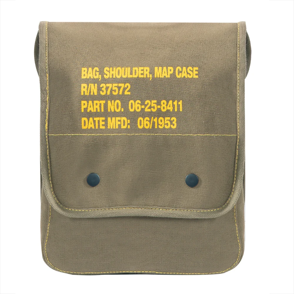 Rothco Canvas Map Case Shoulder Bag With Military Stencil | RCO-613902007963