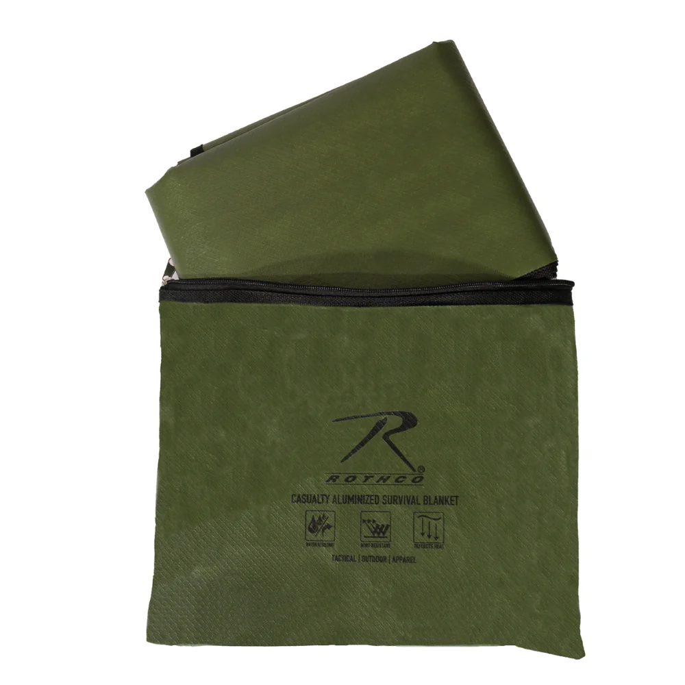 Rothco Heavy Duty Survival Blanket - Olive Drab | RCO-613902015357 - Image 2