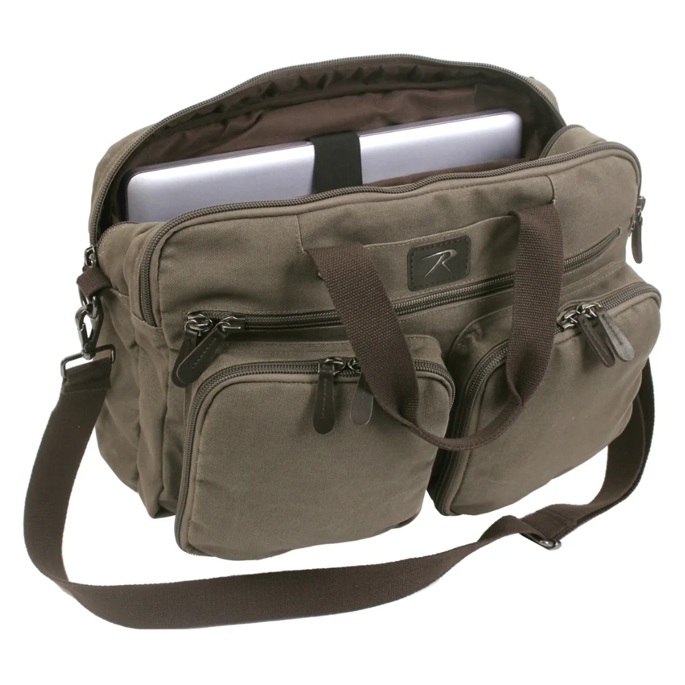 Rothco Canvas Briefcase Backpack | RCO-613902027831 - Image 2