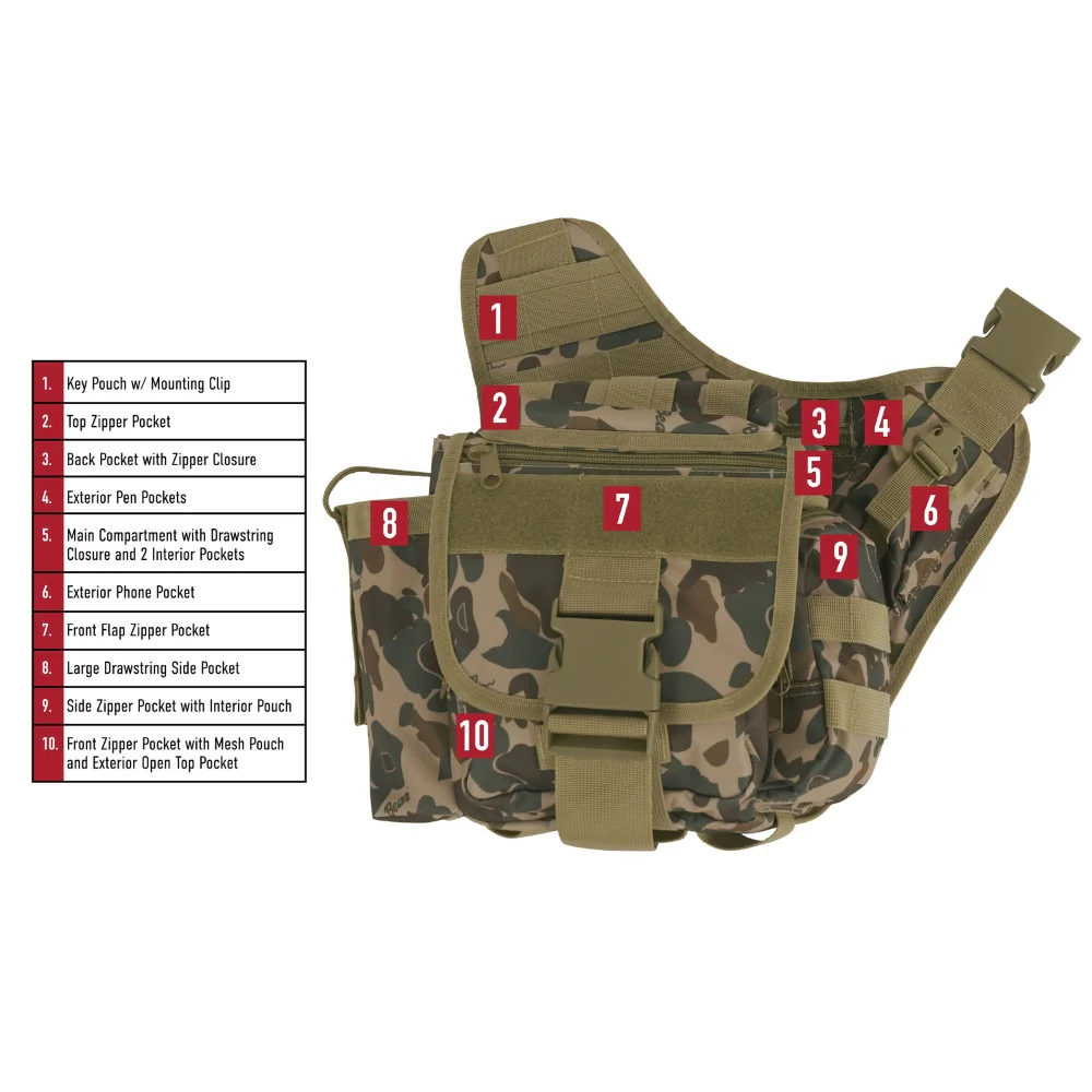 Rothco X Bear Archery Fred Bear Camo Concealed Carry Advanced Tactical Bag | RCO-613902036147 - Image 5
