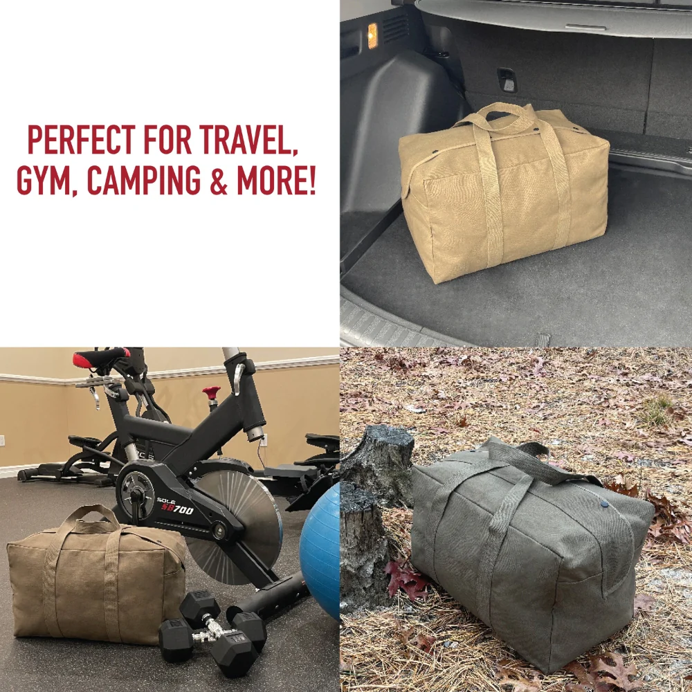 Rothco Canvas Parachute Cargo Bag (Work Brown) | RCO-613902038981 - Image 12
