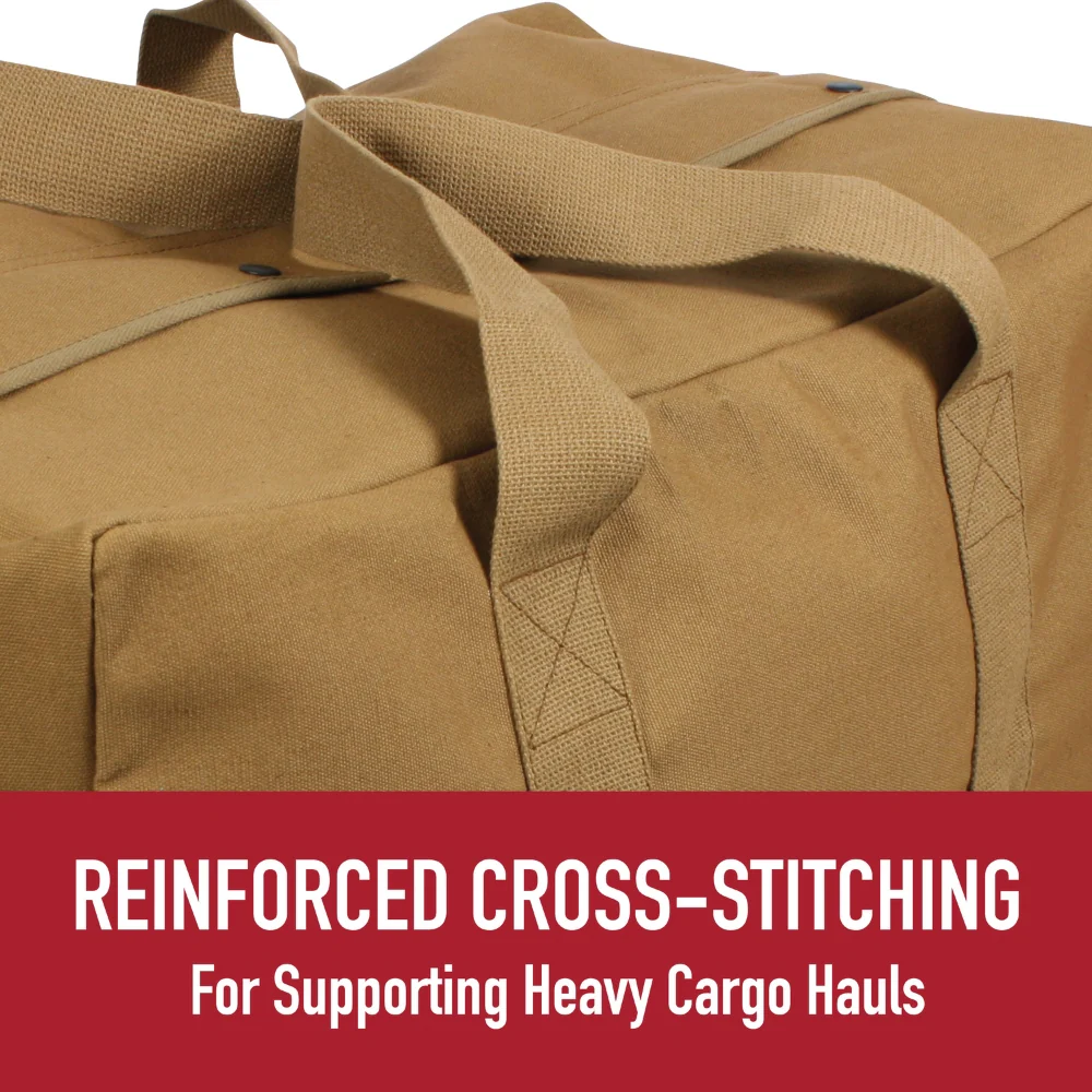 Rothco Canvas Parachute Cargo Bag (Work Brown) | RCO-613902038981 - Image 8