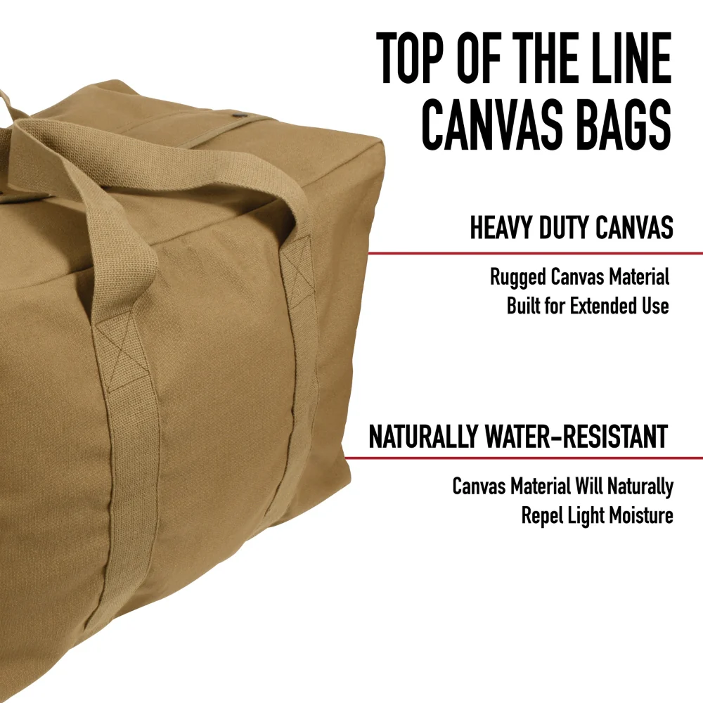 Rothco Canvas Parachute Cargo Bag (Work Brown) | RCO-613902038981 - Image 9