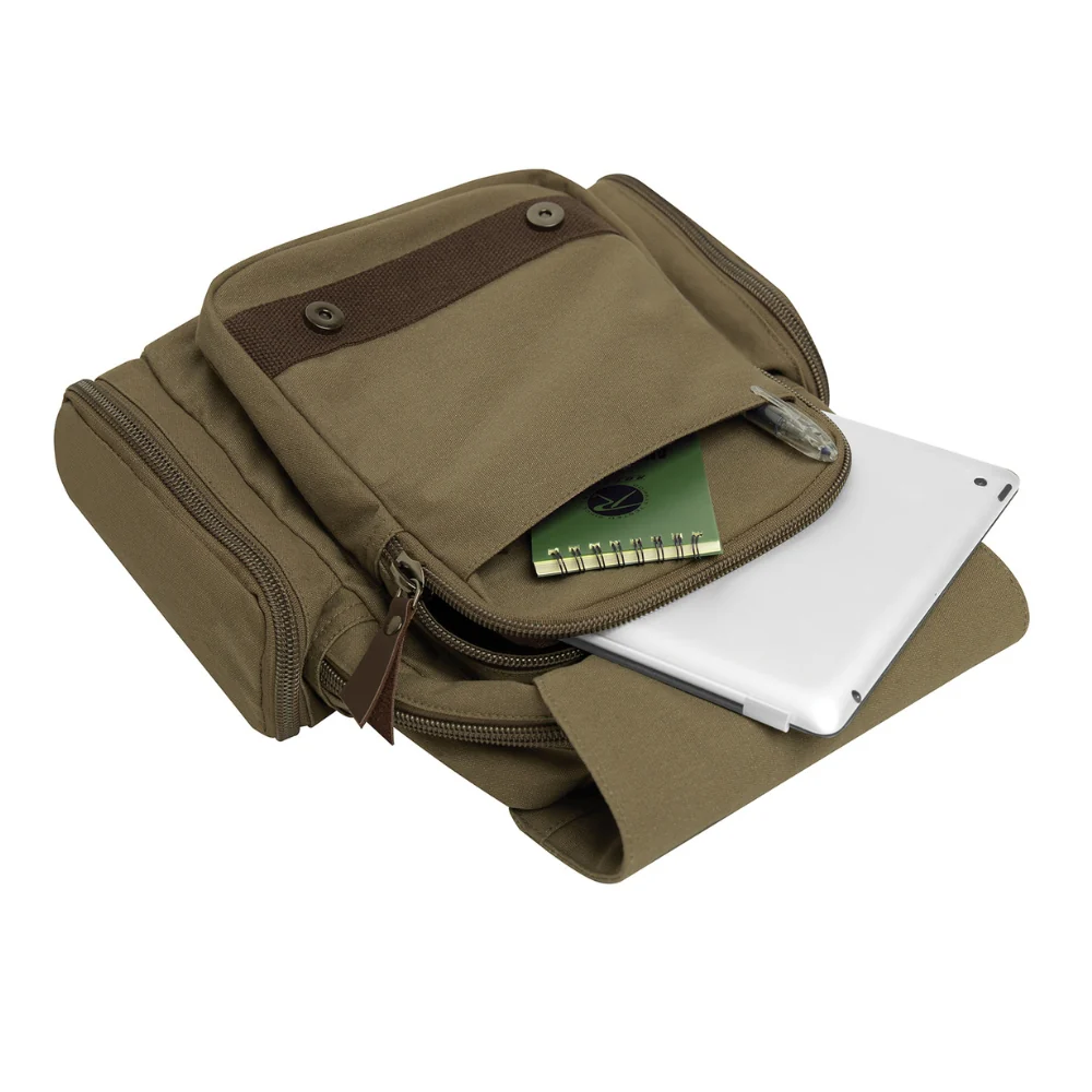 Rothco Vintage Canvas Sling Backpack - Olive Drab | RCO-613902059689 - Image 3
