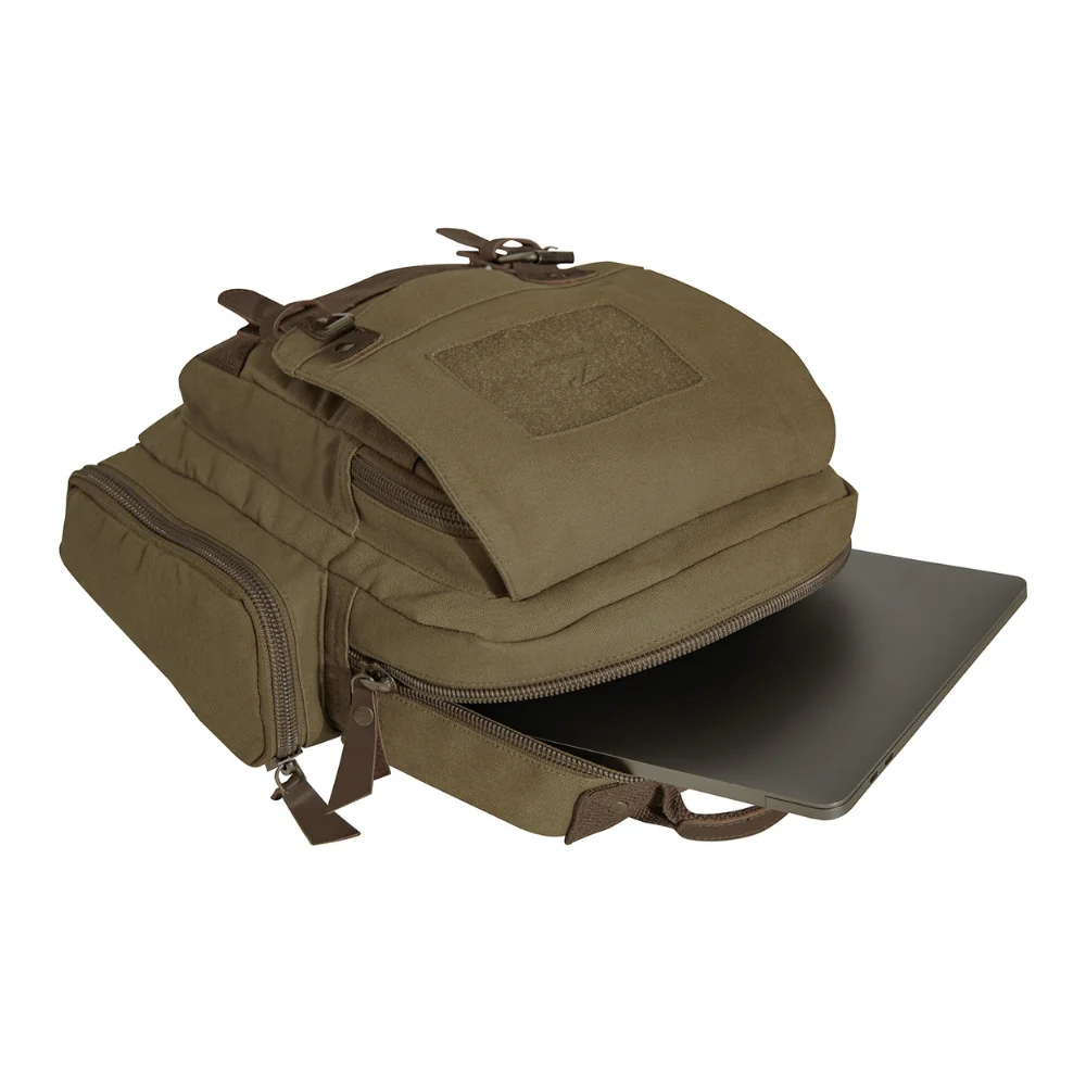 Rothco Vintage Canvas Sling Backpack - Olive Drab | RCO-613902059689 - Image 7