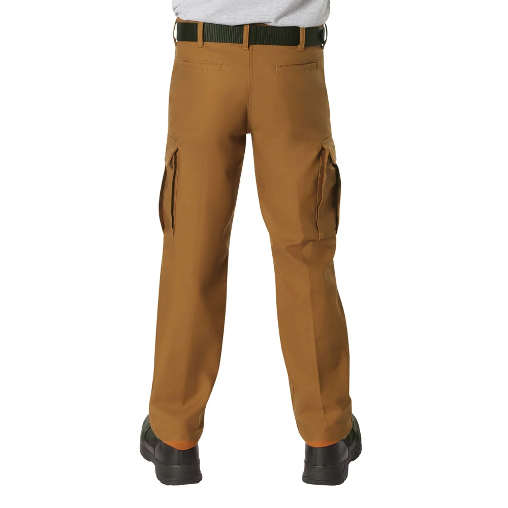Rothco Active Flex Fleece Lined Canvas Work Pants (Work Brown) - Image 4