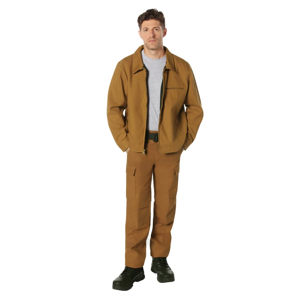 Rothco Active Flex Fleece Lined Canvas Work Pants (Work Brown) - Image 5