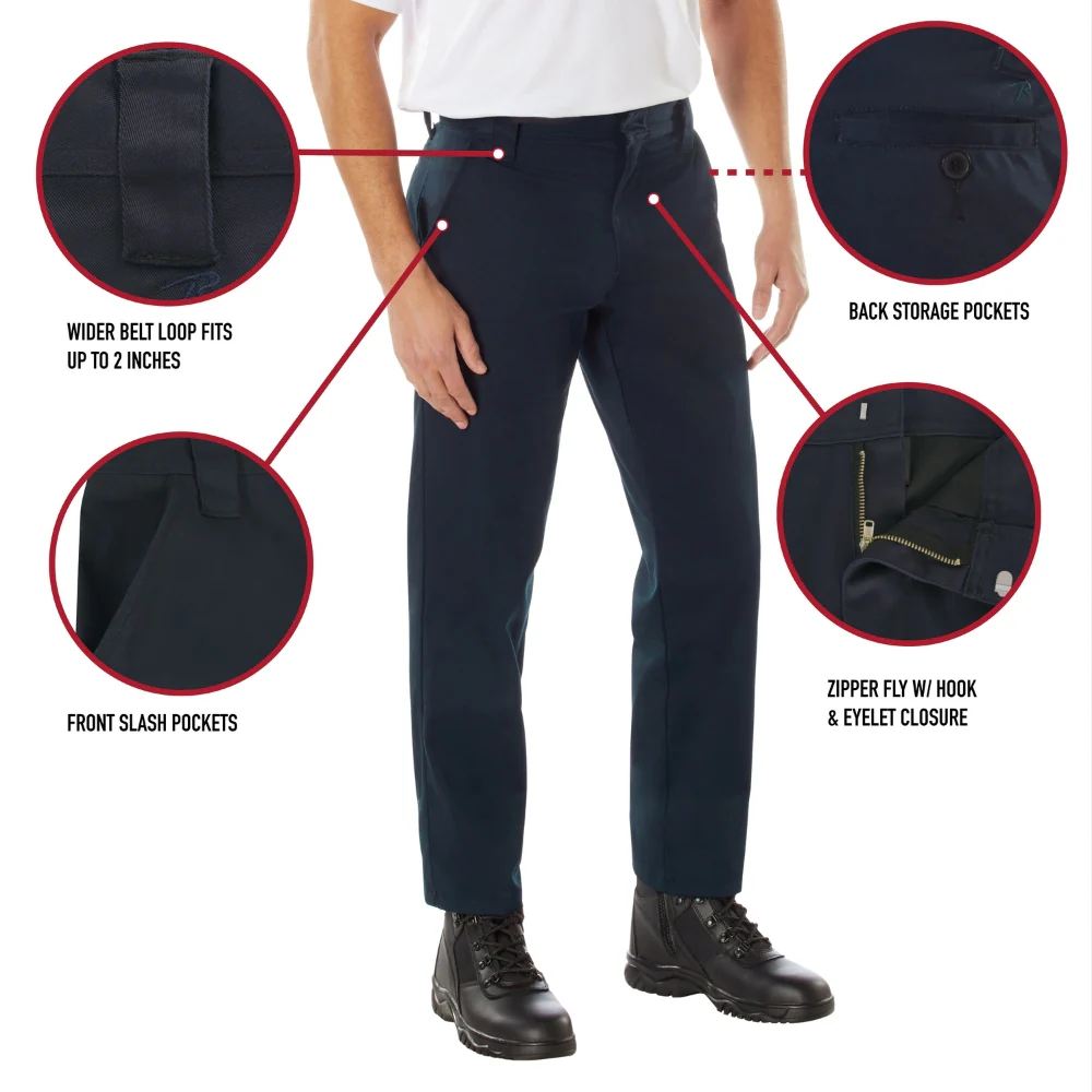 Rothco Active Flex Four Pocket Work Pants (Black) - Image 5
