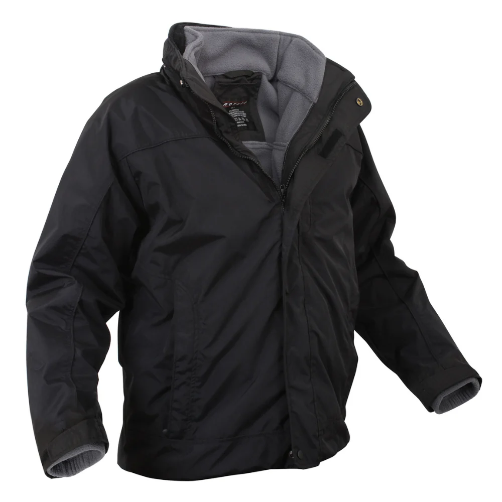 Rothco All Weather 3-In-1 Jacket (Black) - Image 2