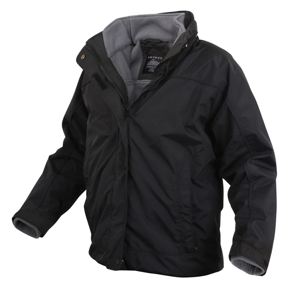 Rothco All Weather 3-In-1 Jacket (Black) - Image 3