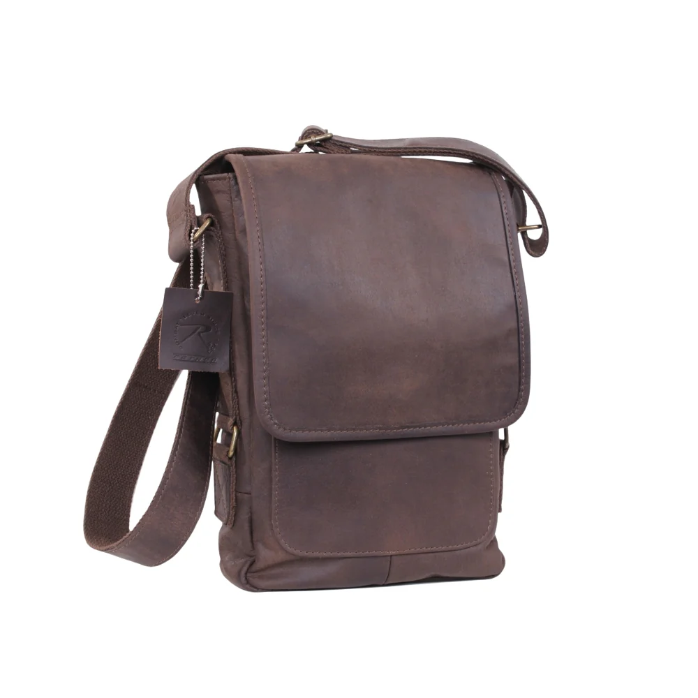 Rothco Brown Leather Military Tech Bag | RCO-613902557956