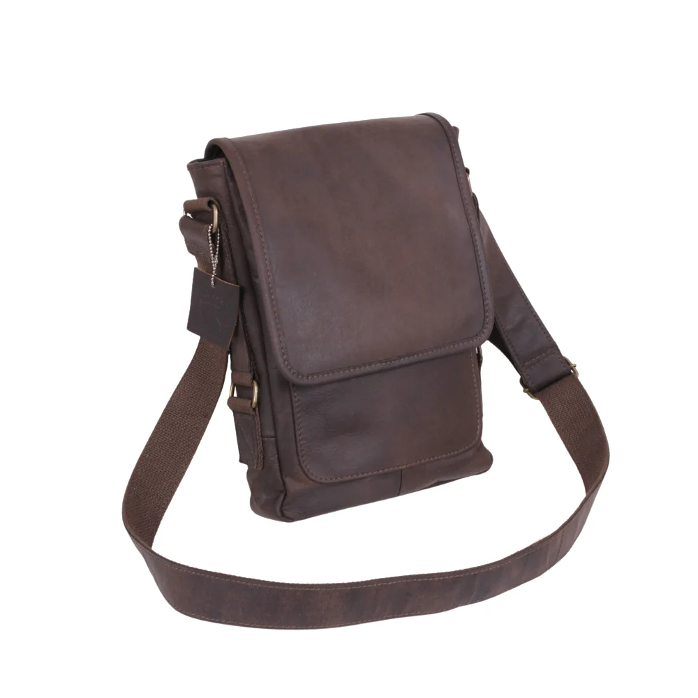 Rothco Brown Leather Military Tech Bag | RCO-613902557956 - Image 2