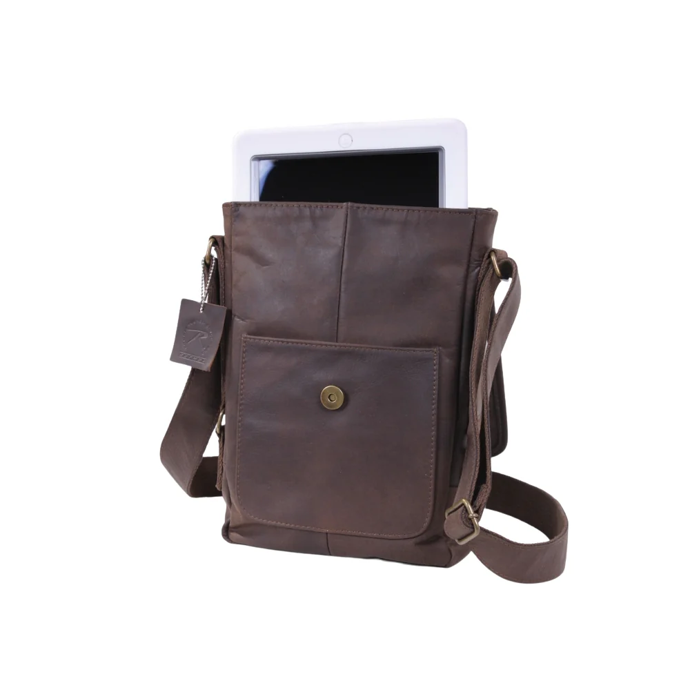 Rothco Brown Leather Military Tech Bag | RCO-613902557956 - Image 3
