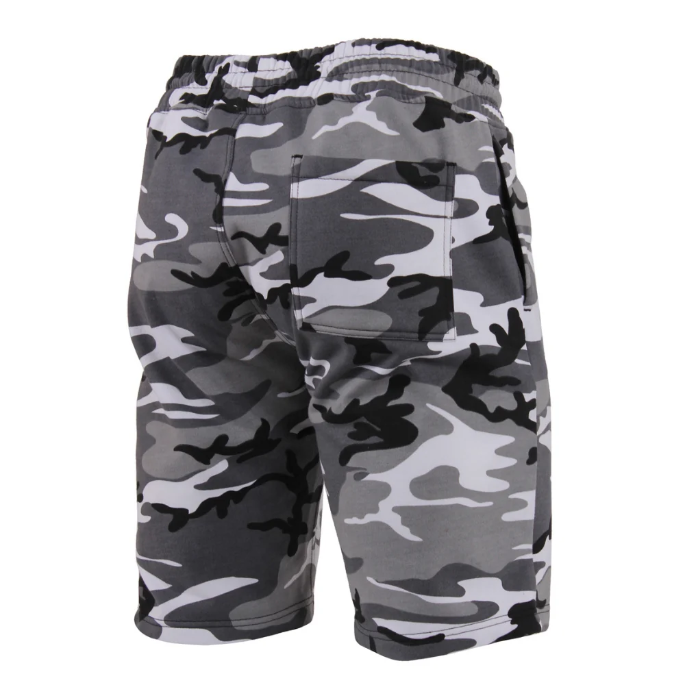 Rothco Camo And Solid Color Sweatshorts (City Camo) - Image 2