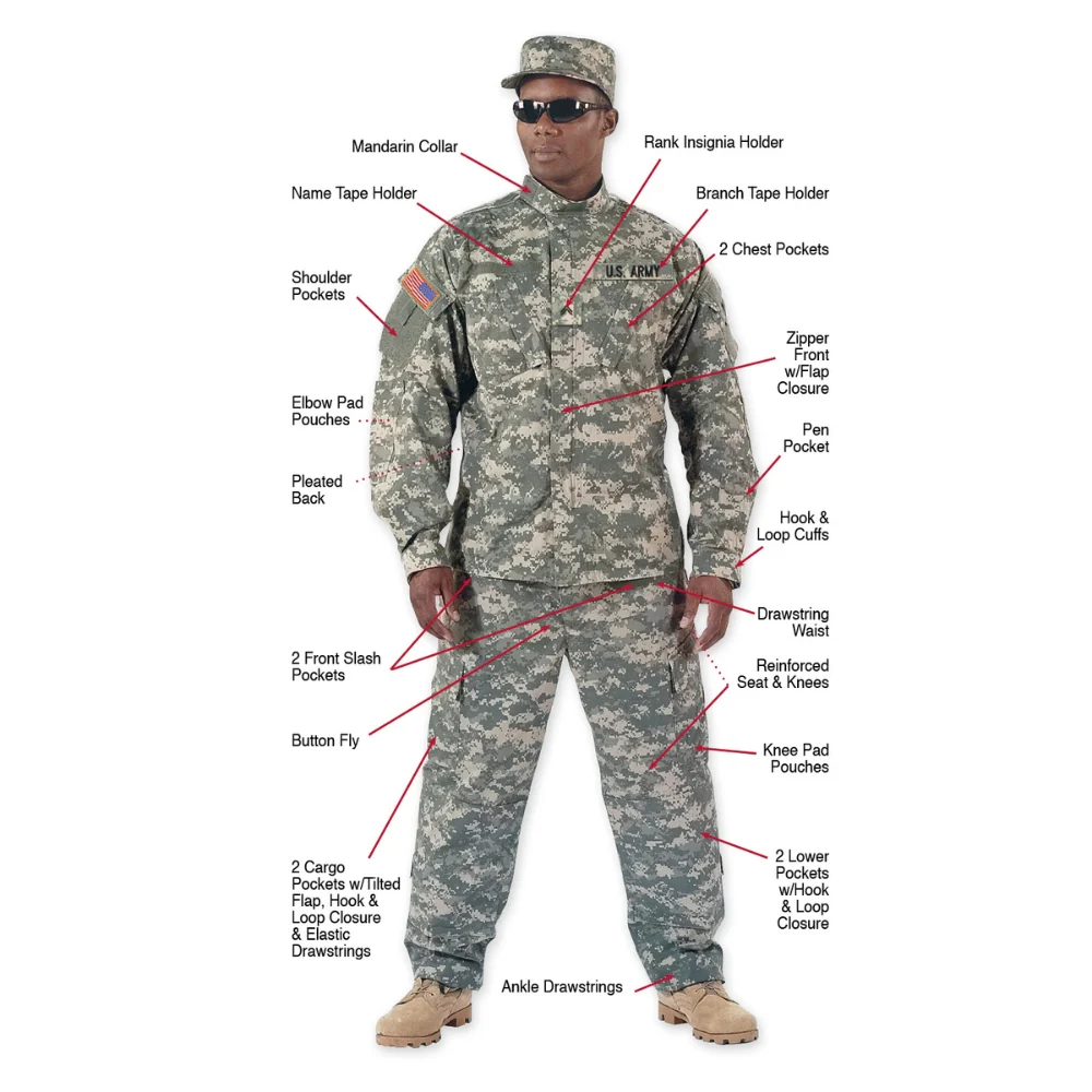 Rothco Camo Army Combat Uniform Shirt - Image 5