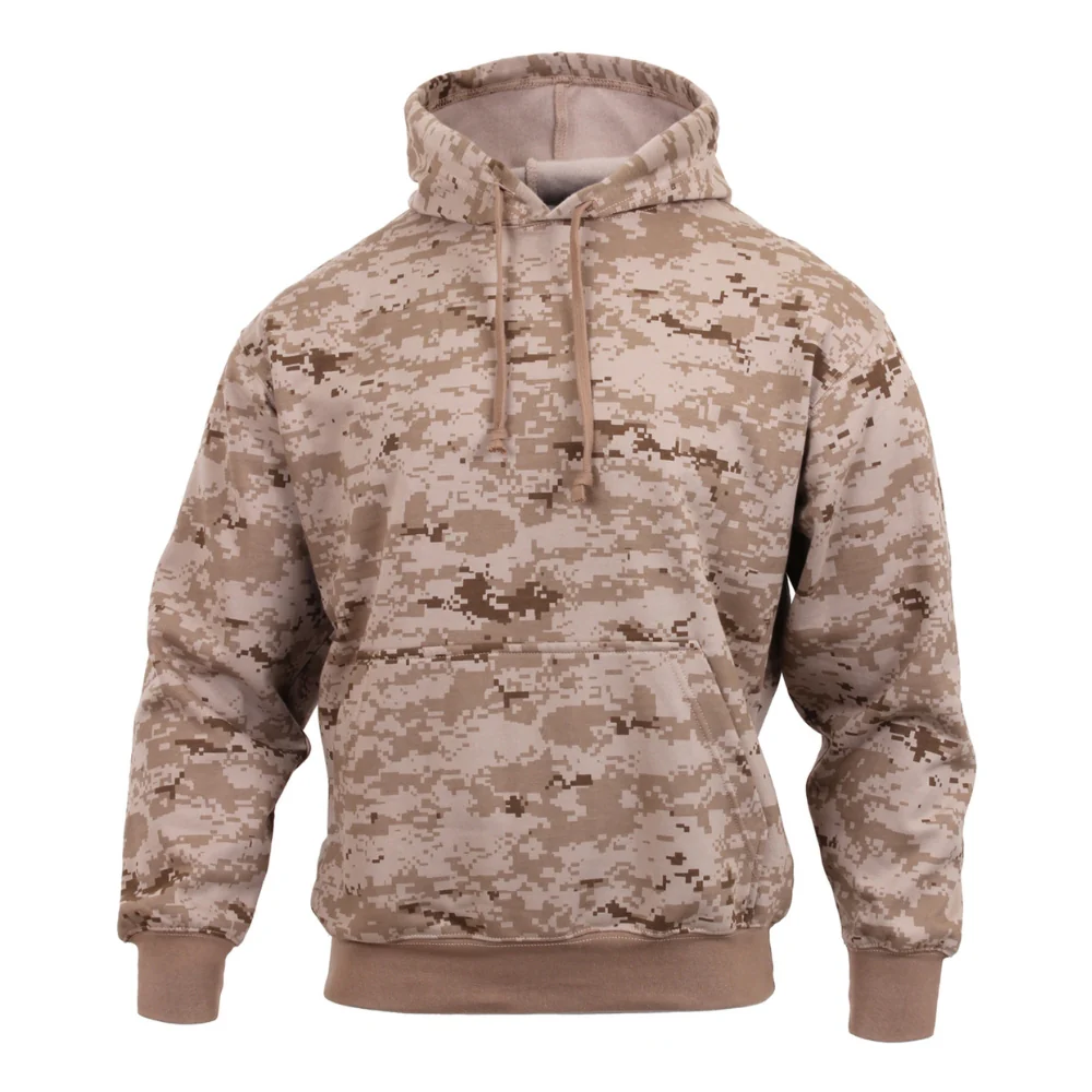 Rothco Camo Pullover Hooded Sweatshirt (Desert Digital Camo)