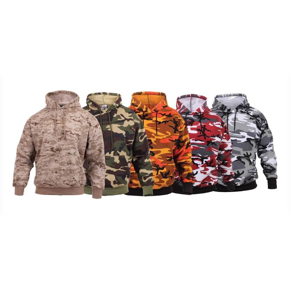 Rothco Camo Pullover Hooded Sweatshirt (Ultra Violet Camo) - Image 2