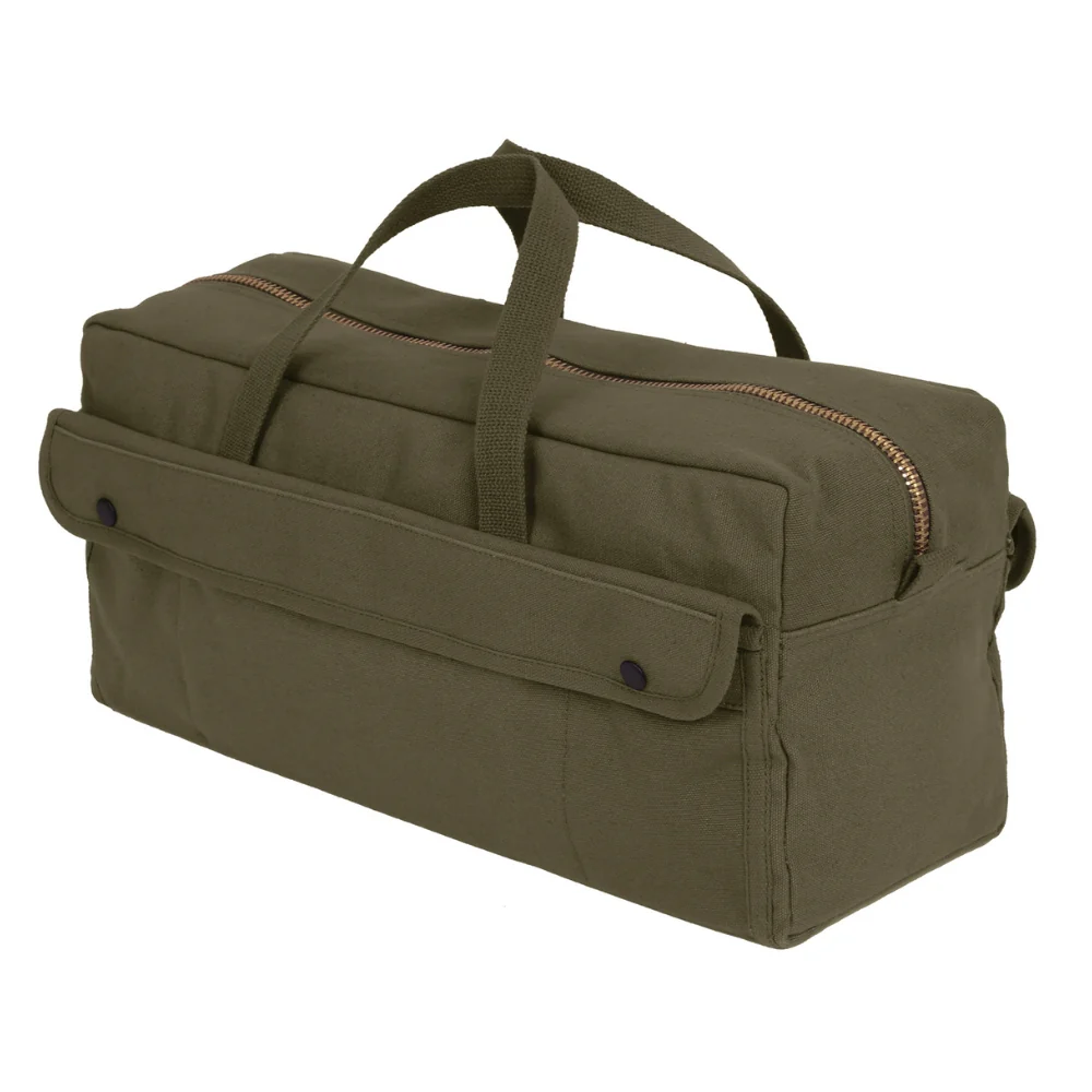 Rothco Canvas Jumbo Tool Bag With Brass Zipper - Image 3