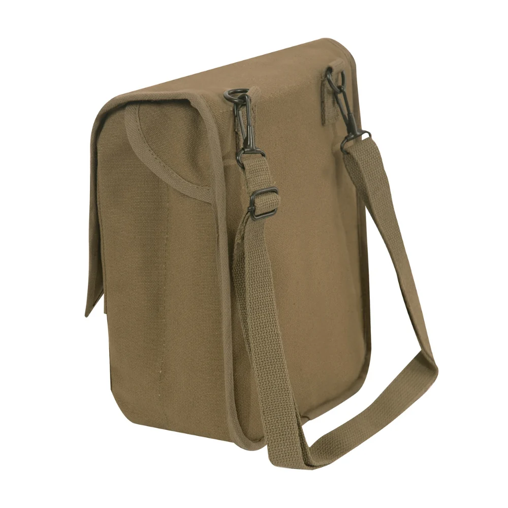 Rothco Canvas Map Case Shoulder Bag With Military Patches | RCO-613902879607 - Image 2