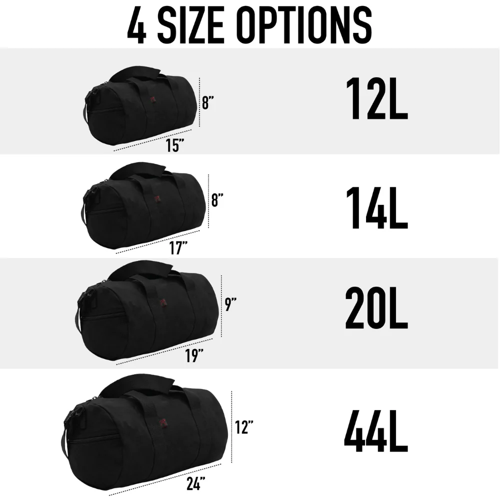 Rothco Canvas Shoulder Duffle Bag - 19 Inch - Image 11