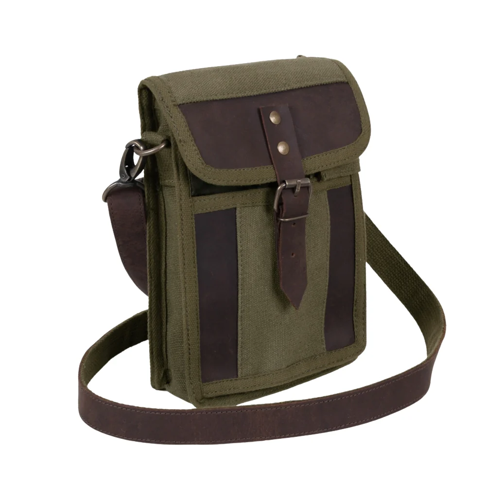 Rothco Canvas Travel Portfolio Bag With Leather Accents | RCO-613902023499
