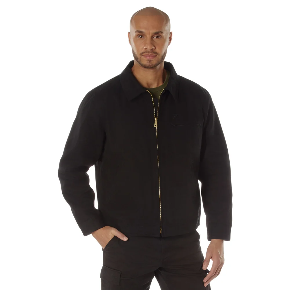 Rothco Canvas Work Jacket (Black)