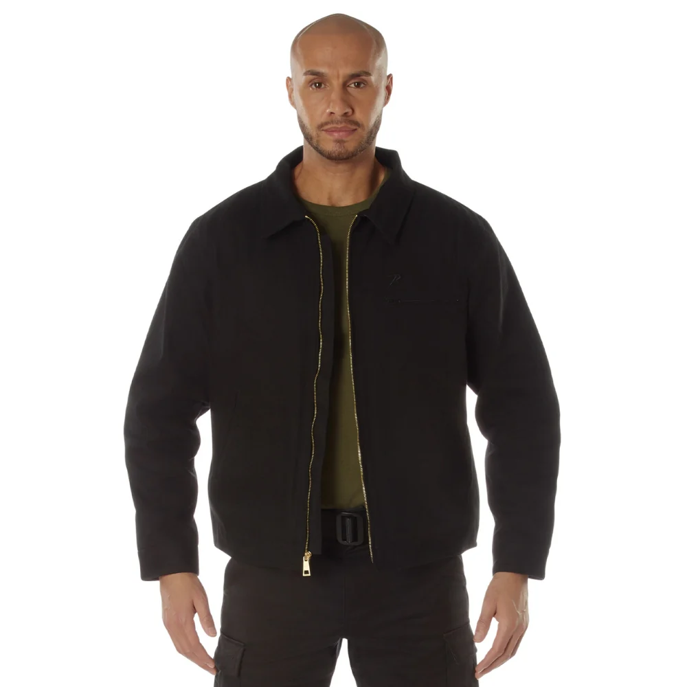 Rothco Canvas Work Jacket (Black) - Image 3