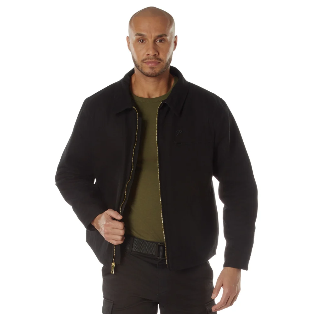 Rothco Canvas Work Jacket (Black) - Image 4