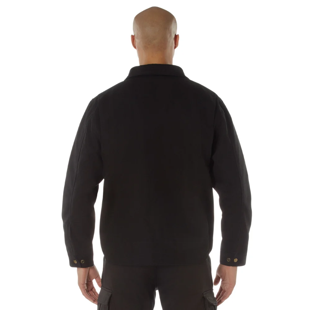Rothco Canvas Work Jacket (Black) - Image 6