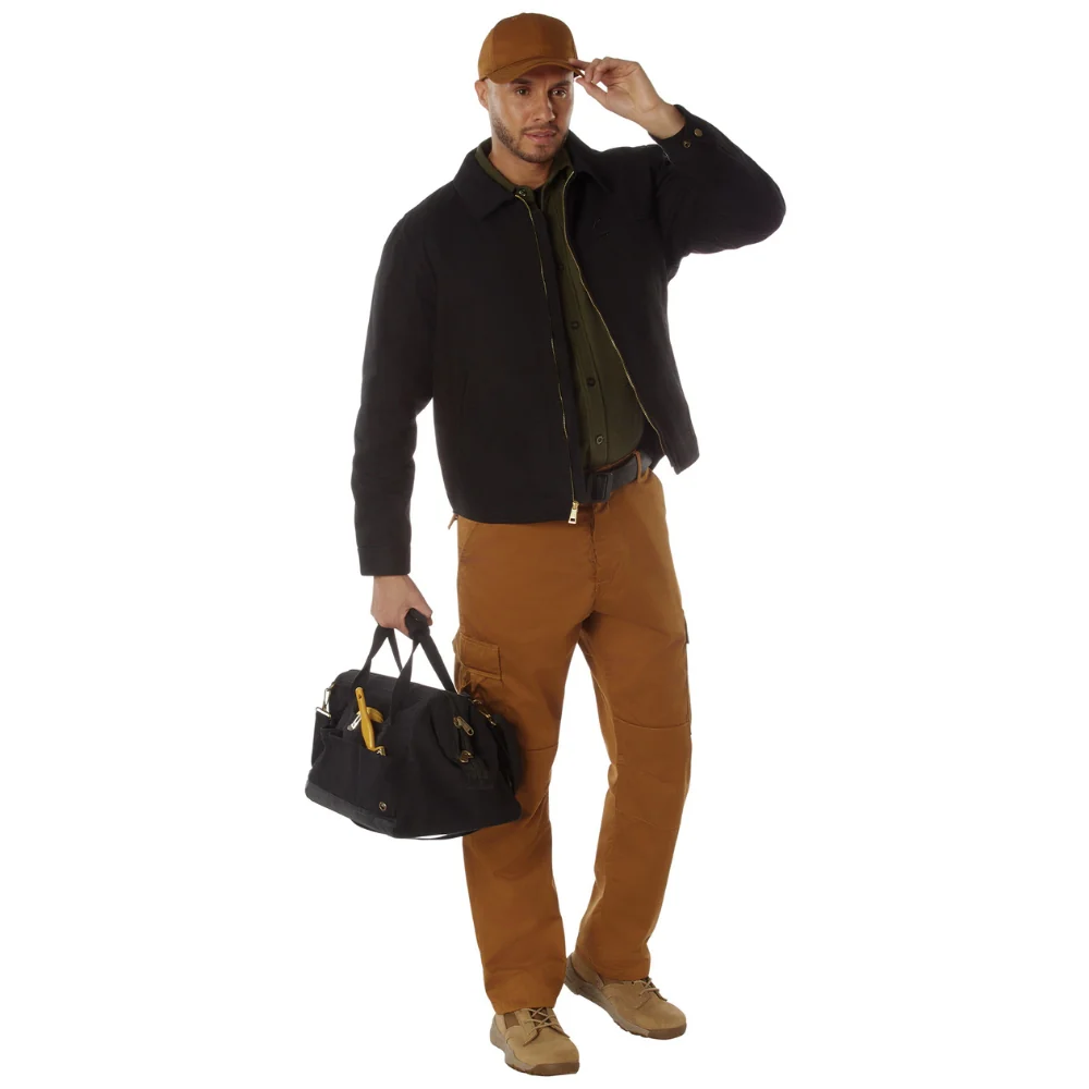 Rothco Canvas Work Jacket (Black) - Image 8