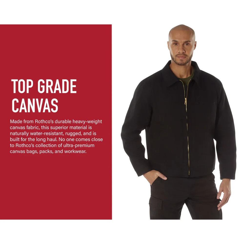 Rothco Canvas Work Jacket (Work Brown) - Image 11