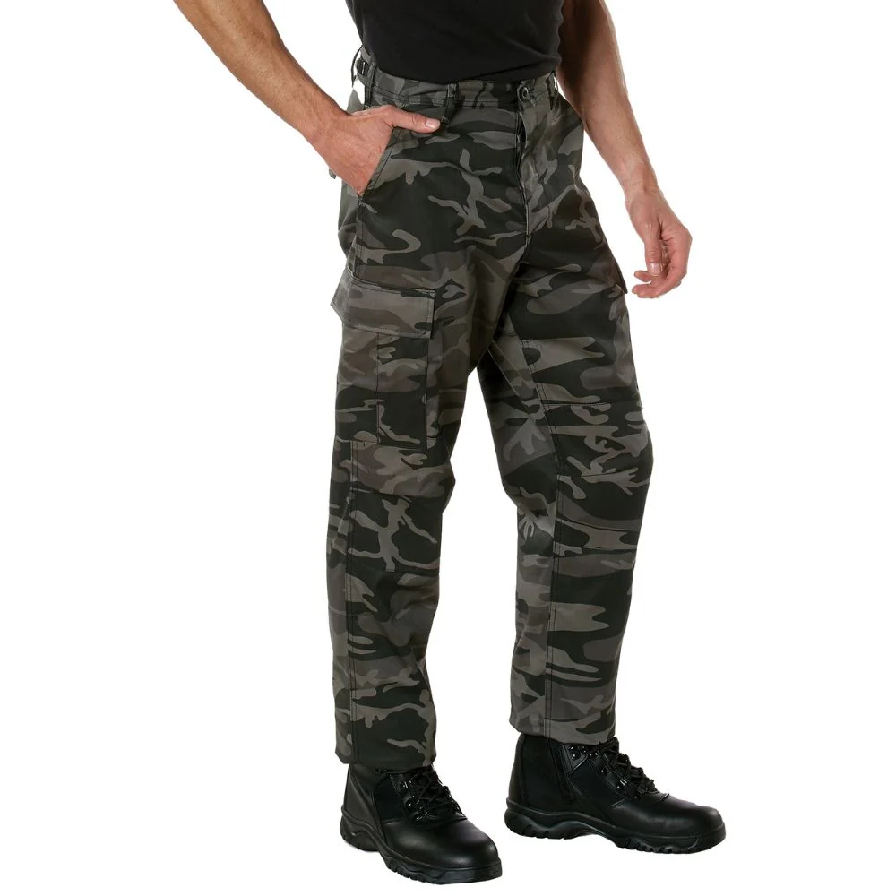 Rothco Color Camo Tactical BDU Pants (Black Camo) - Image 3