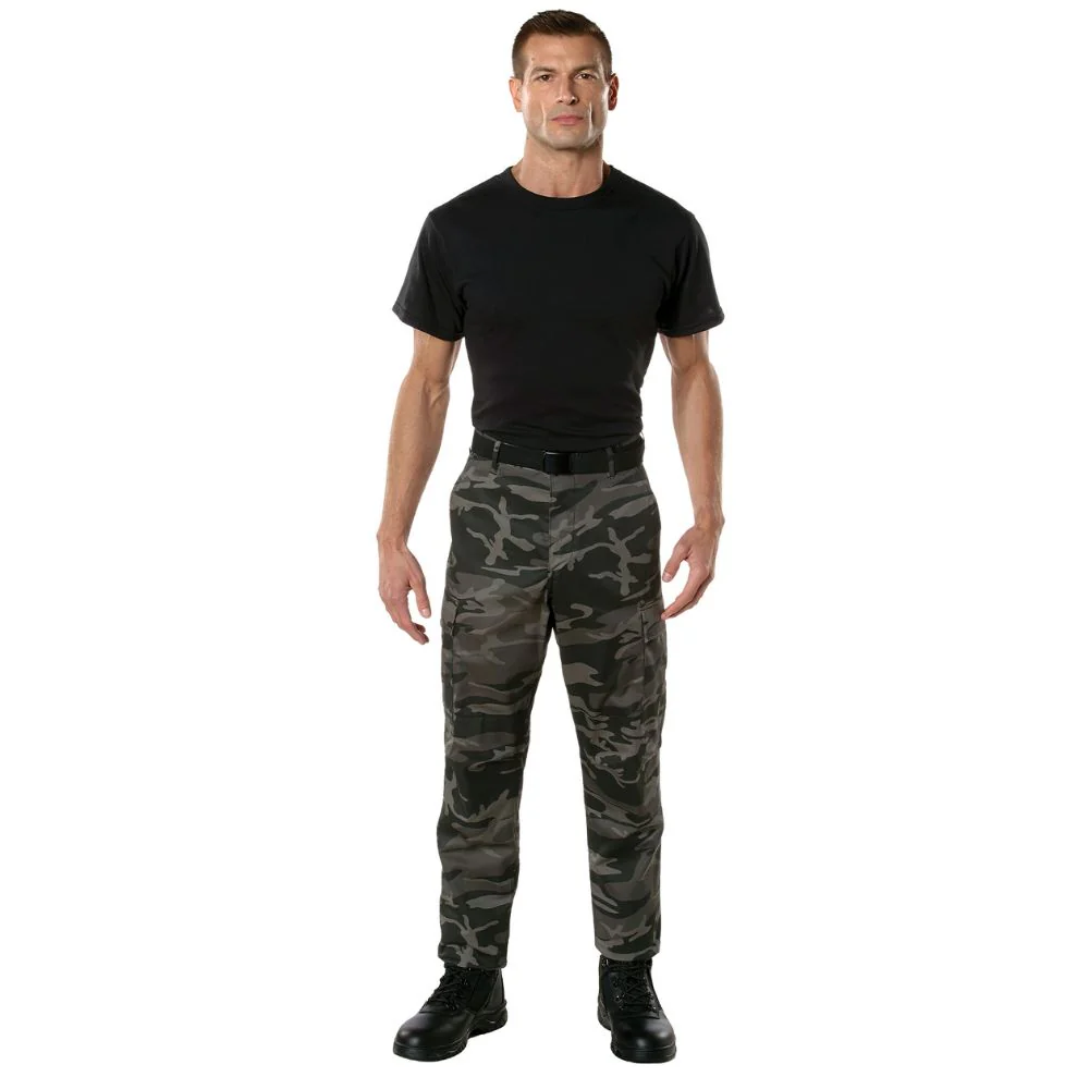 Rothco Color Camo Tactical BDU Pants (Black Camo) - Image 4