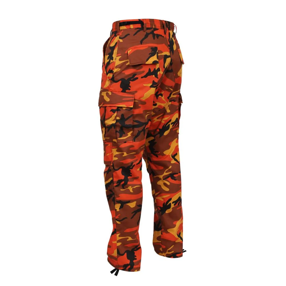 Rothco Color Camo Tactical BDU Pants (Savage Orange Camo) - Image 3