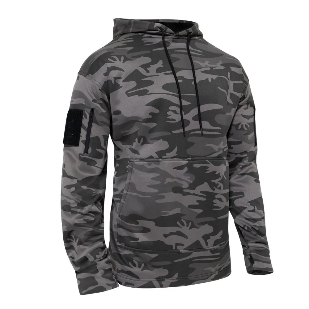 Rothco Concealed Carry Hoodie (Black Camo) - Image 3