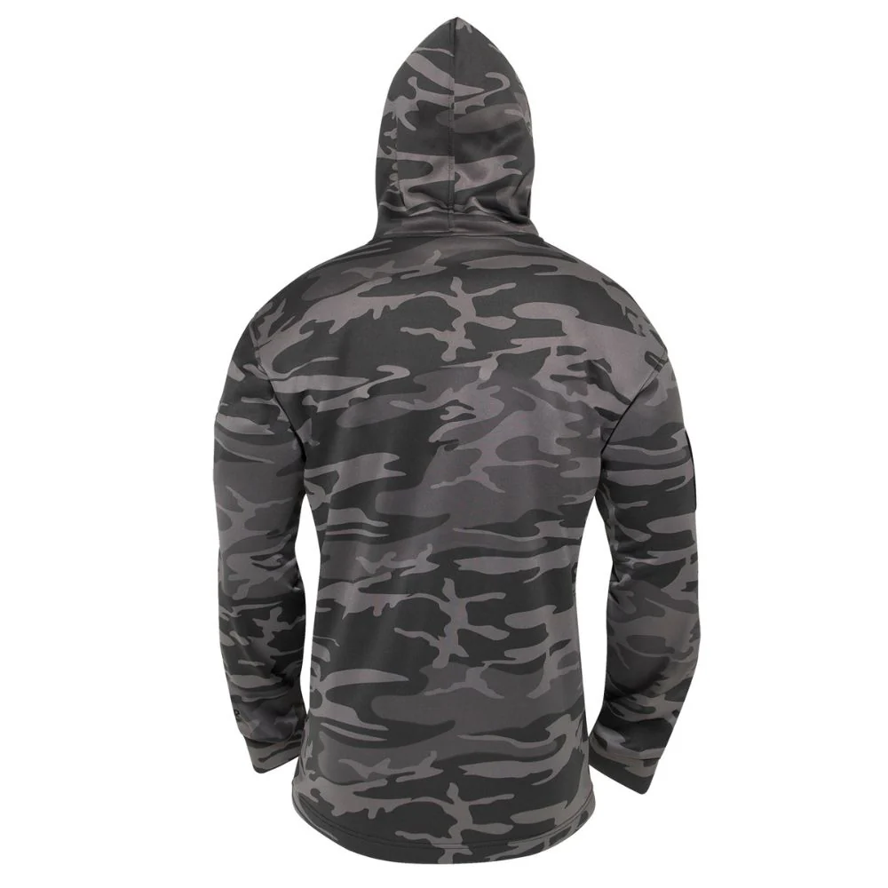 Rothco Concealed Carry Hoodie (Black Camo) - Image 4