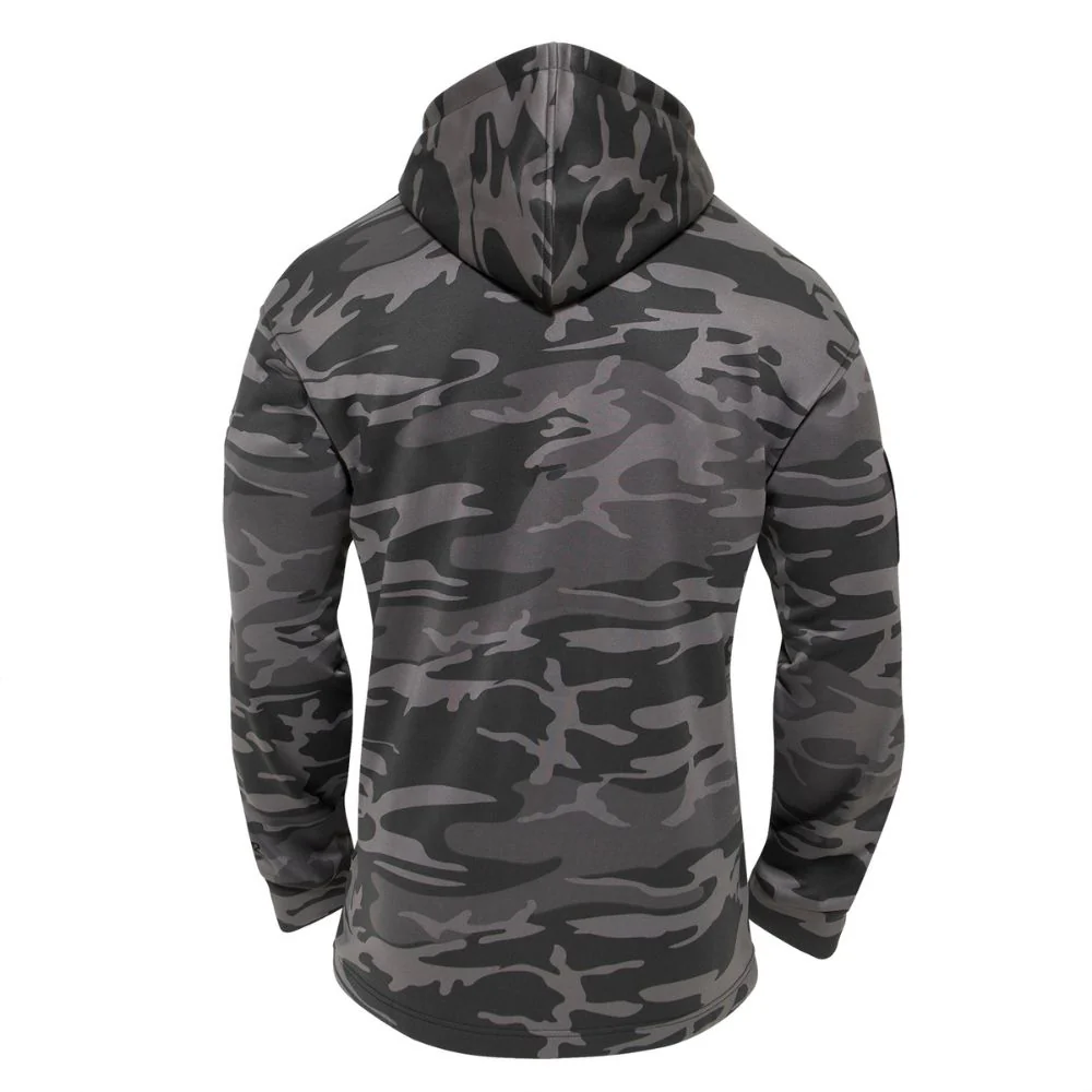 Rothco Concealed Carry Hoodie (Black Camo) - Image 5