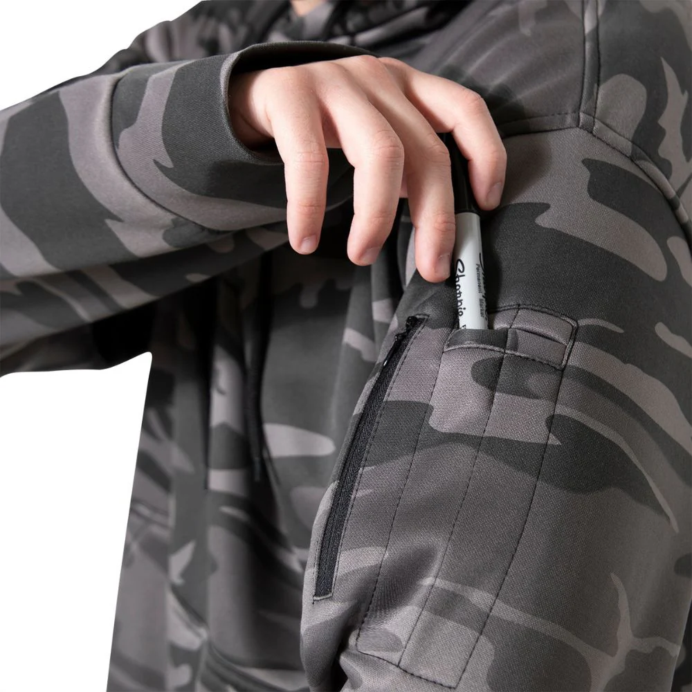 Rothco Concealed Carry Hoodie (Black Camo) - Image 7