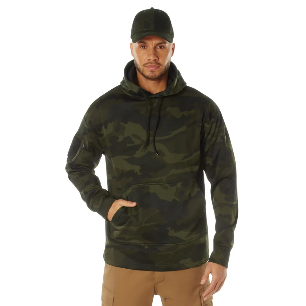 Rothco Concealed Carry Midnight Camo Hoodie (Midnight Woodland Camo)