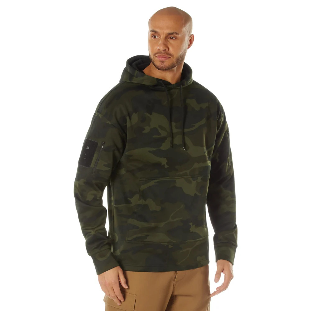 Rothco Concealed Carry Midnight Camo Hoodie (Midnight Woodland Camo) - Image 3