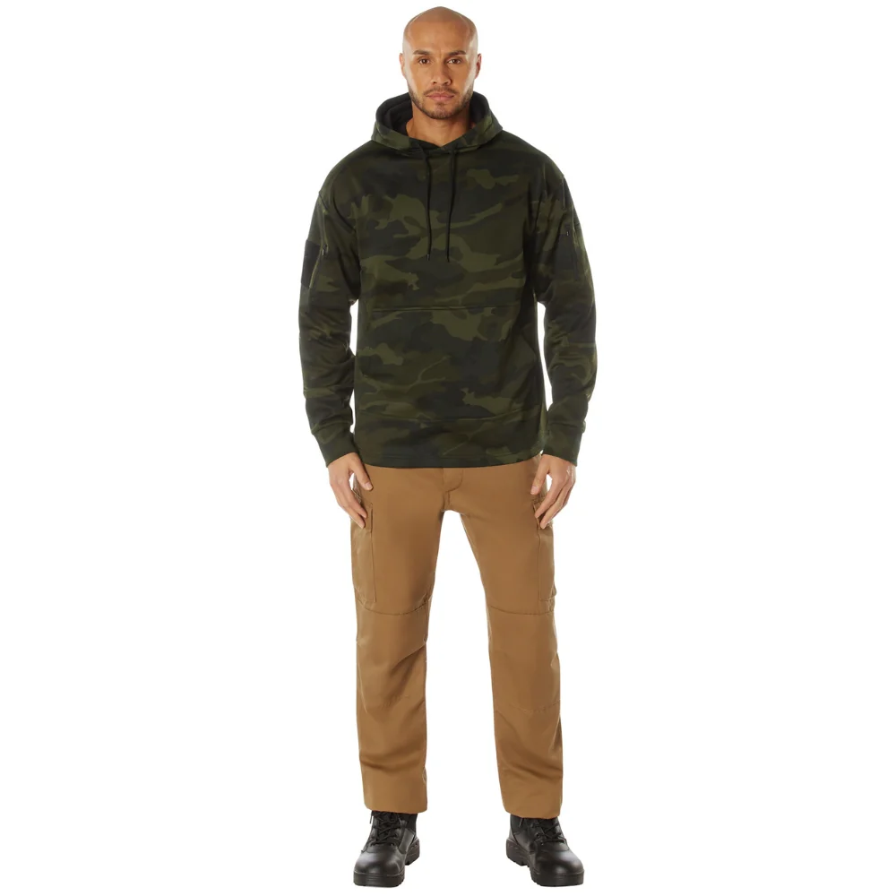 Rothco Concealed Carry Midnight Camo Hoodie (Midnight Woodland Camo) - Image 7