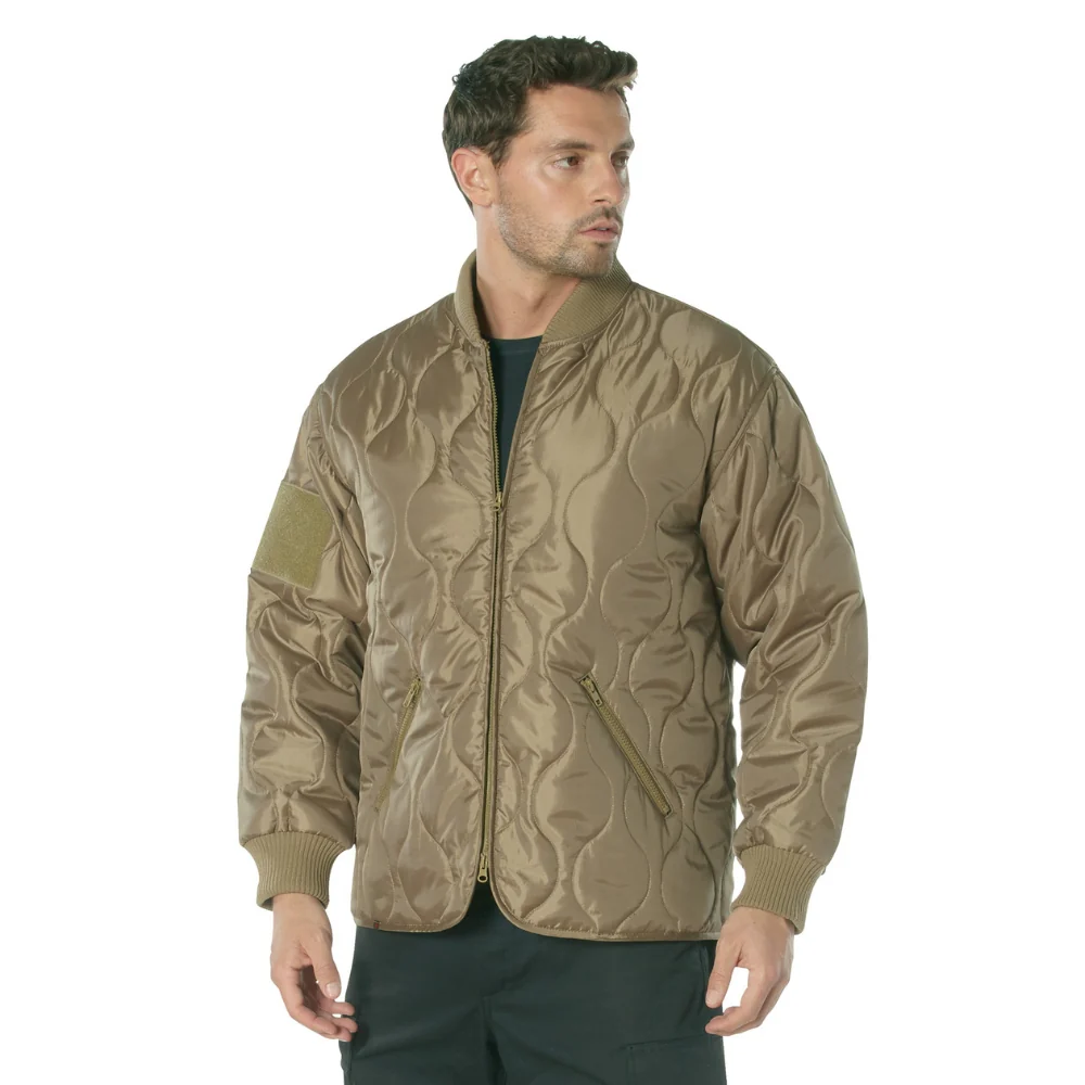 Rothco Concealed Carry Quilted Woobie Jacket (Coyote Brown) - Image 2