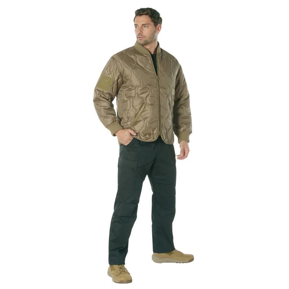 Rothco Concealed Carry Quilted Woobie Jacket (Coyote Brown) - Image 4