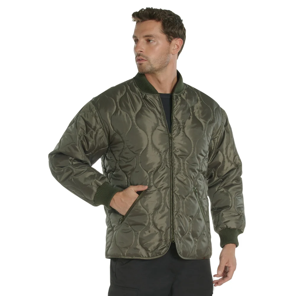 Rothco Concealed Carry Quilted Woobie Jacket (Olive Drab) - Image 3