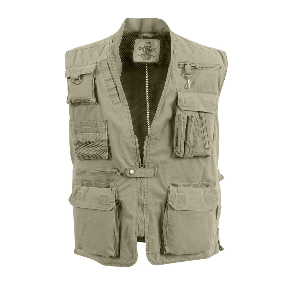 Rothco Deluxe Safari Outback Vest (Khaki)