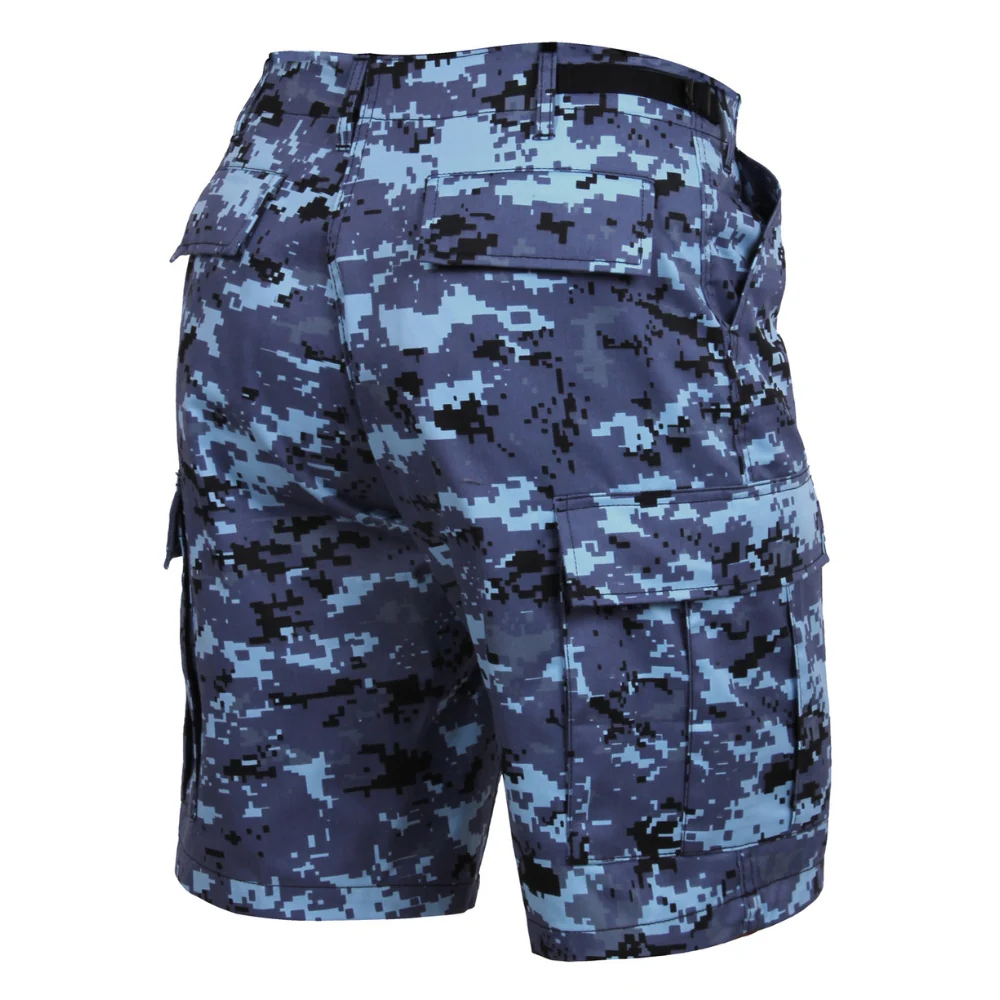 Rothco Digital Camo BDU Shorts (Sky Blue Digital Camo) - Image 3