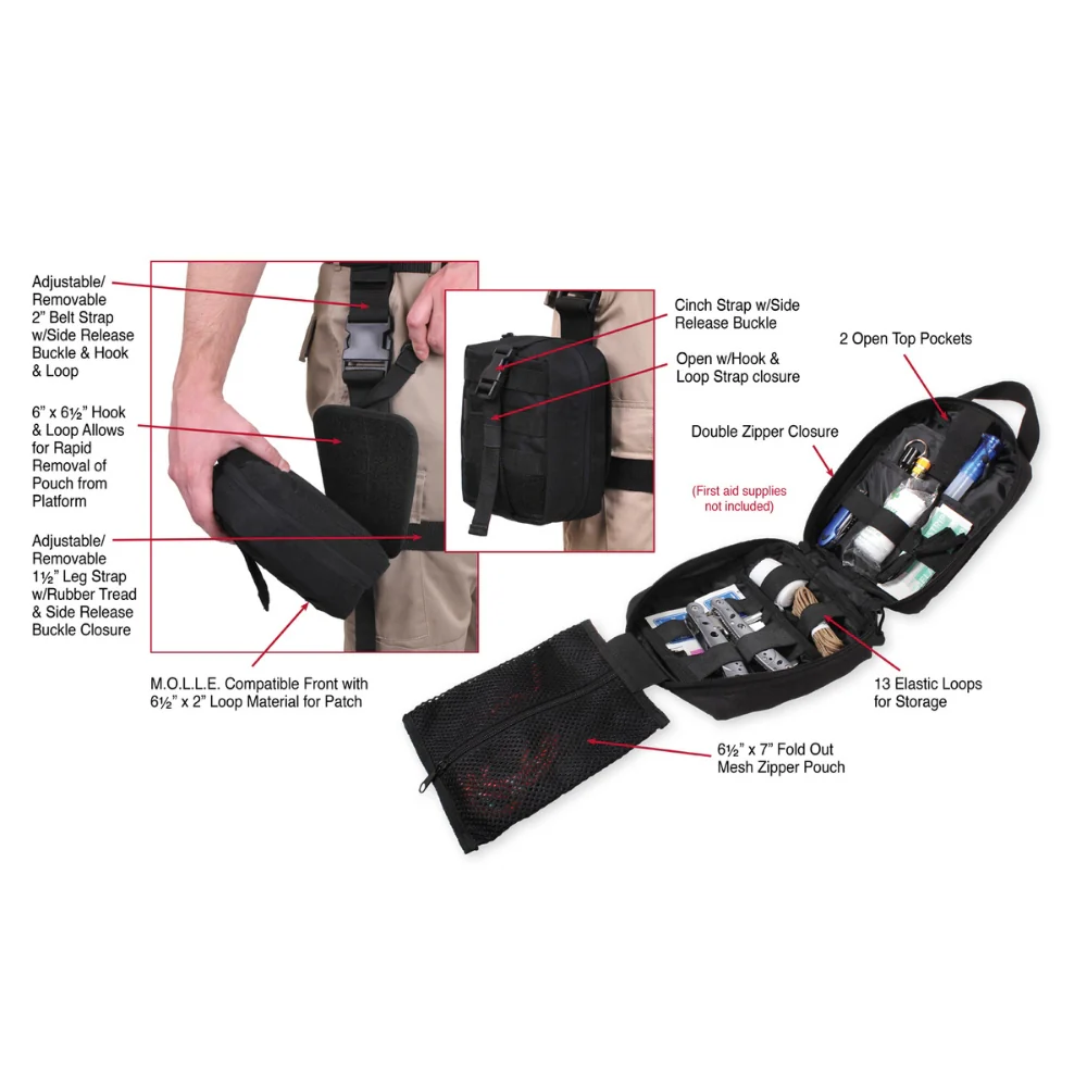 Rothco Drop Leg Medical Pouch - Image 8