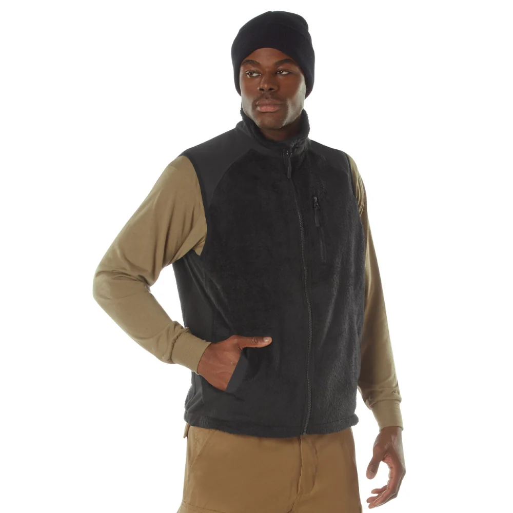 Rothco E.C.W.C.S. Fleece Vest (Black)