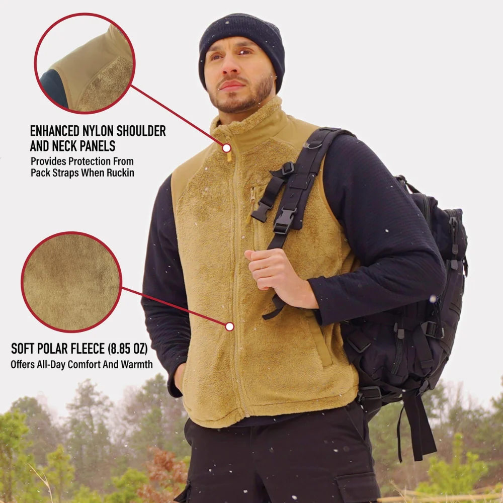 Rothco E.C.W.C.S. Fleece Vest (Black) - Image 6
